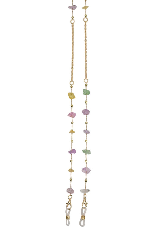 Gold & Pastels Crystal Sunglasses Chain