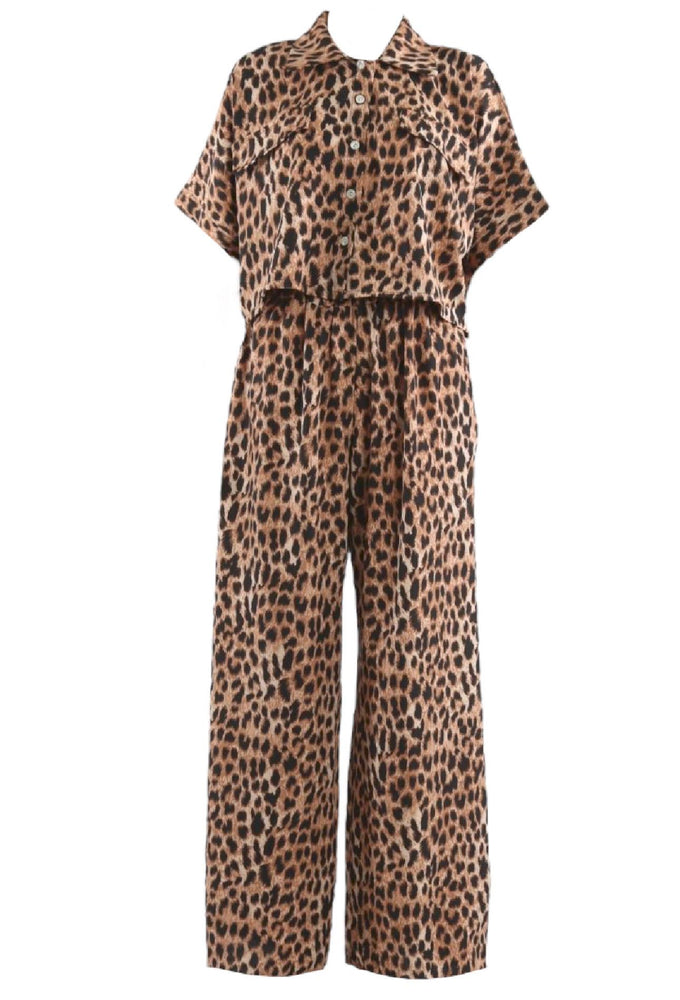 Leopard Print Trousers Co-ord