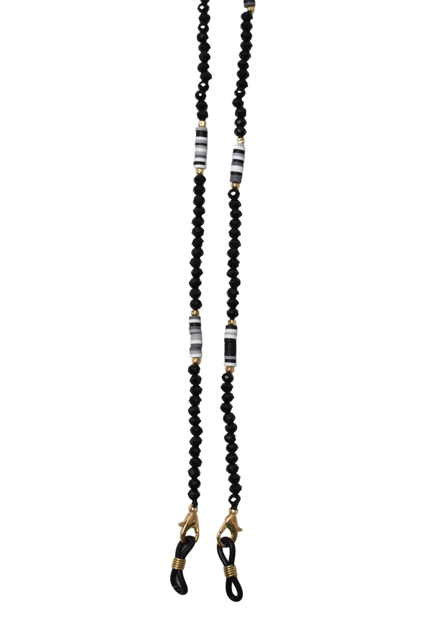 Black & White Beaded Sunglasses Chain