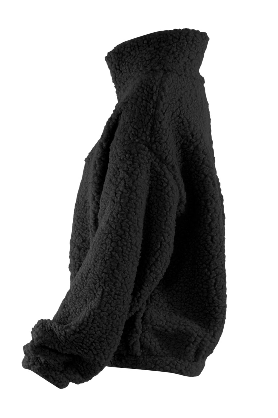 Black Zip Up Teddy Fleece