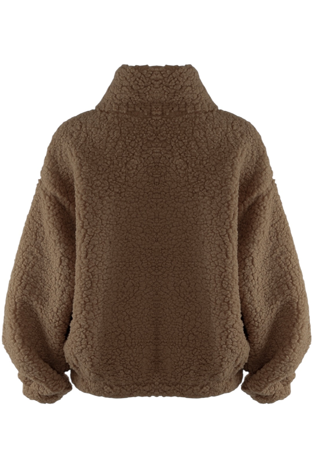 Brown Zip Up Teddy Fleece