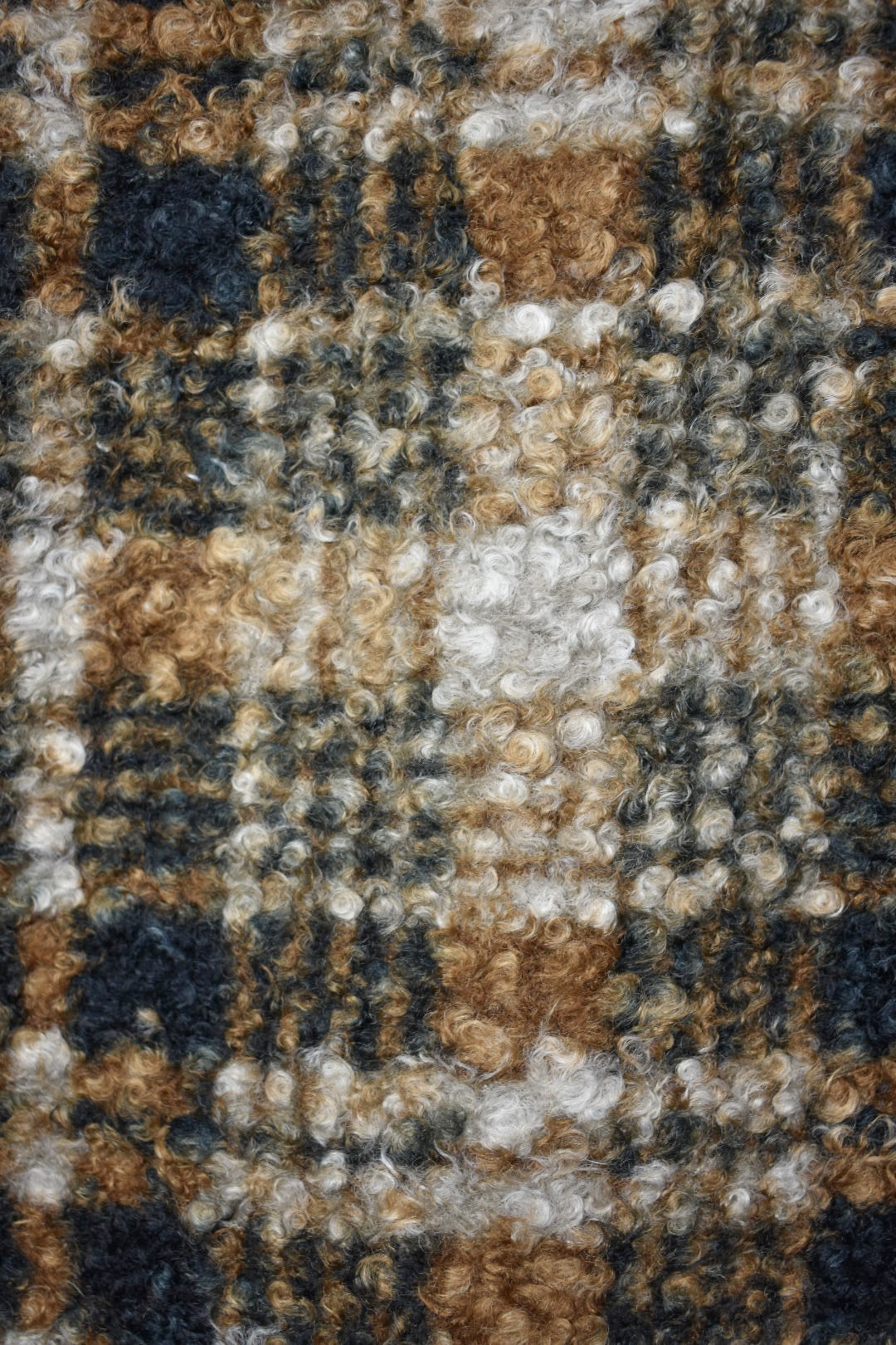 Camel Checked Fleece Shirt