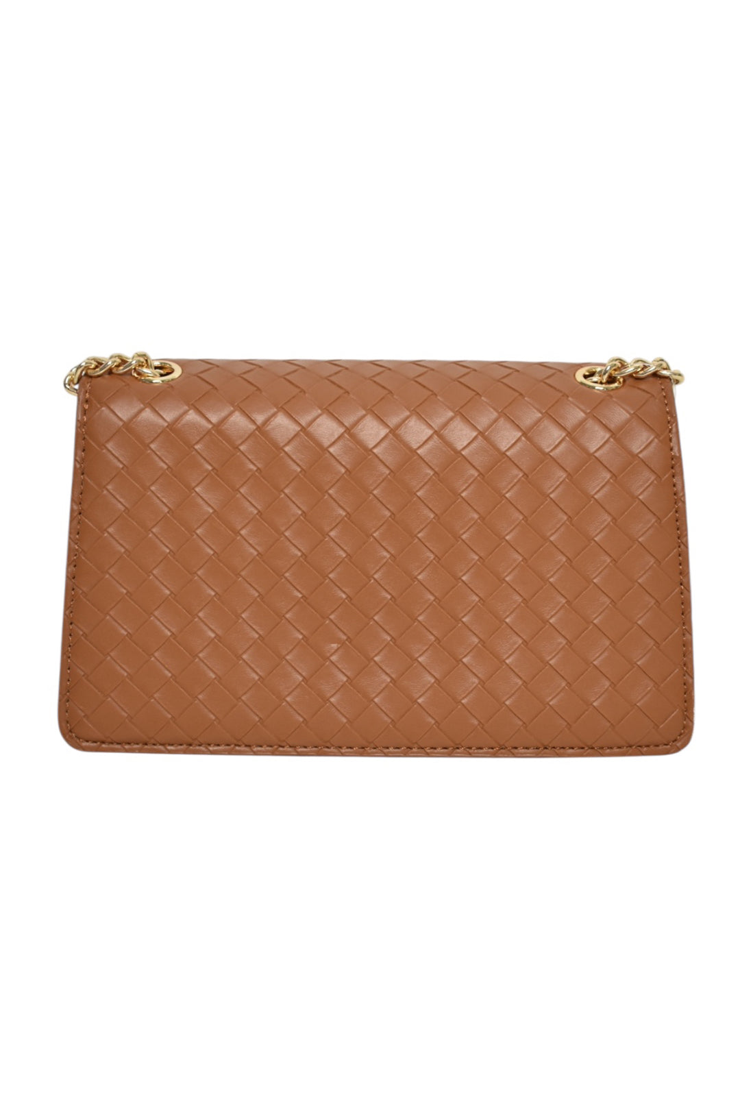 Tan Woven Mini Cross Body Bag