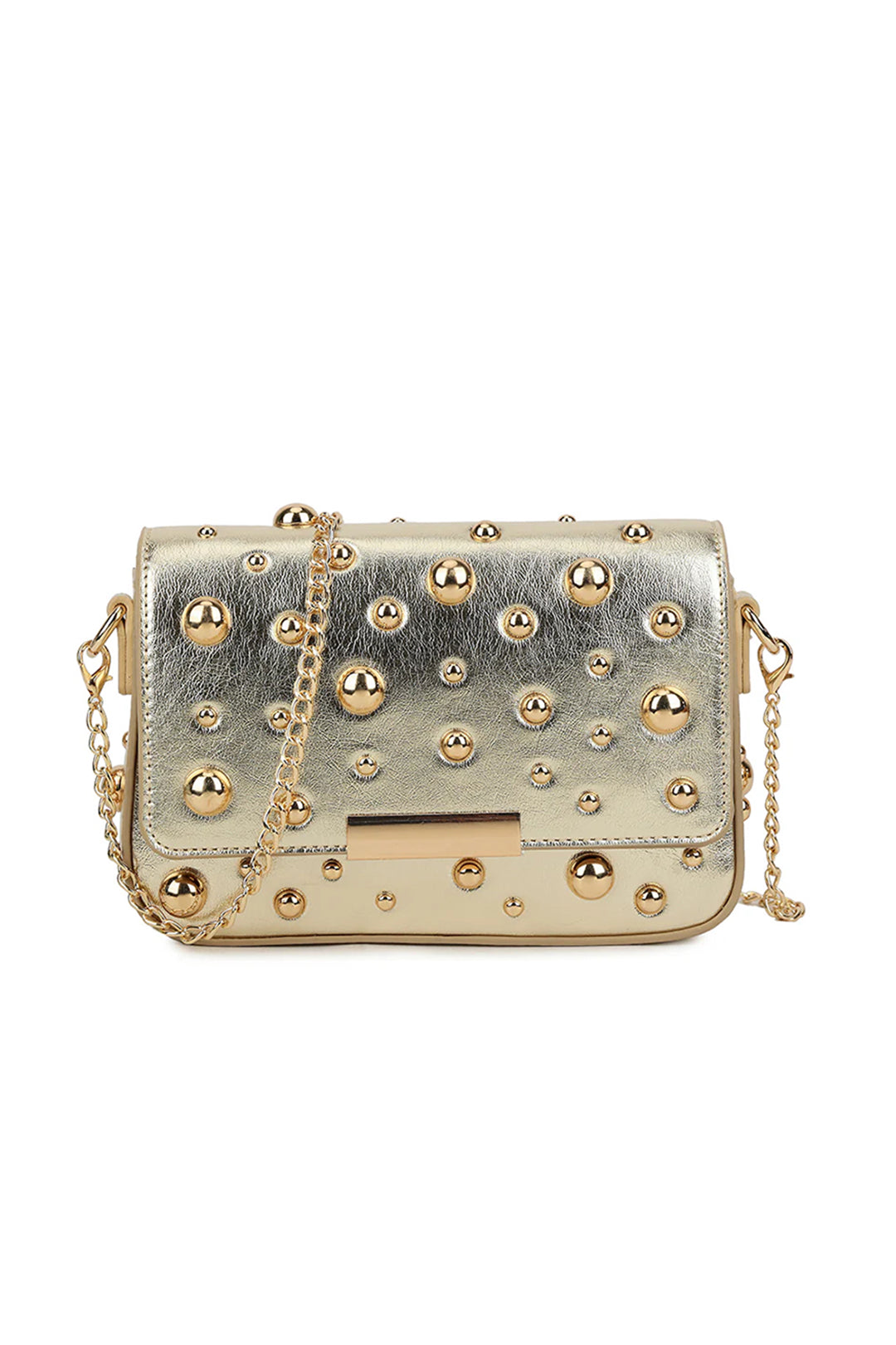 Gold Studded Cross Body Bag