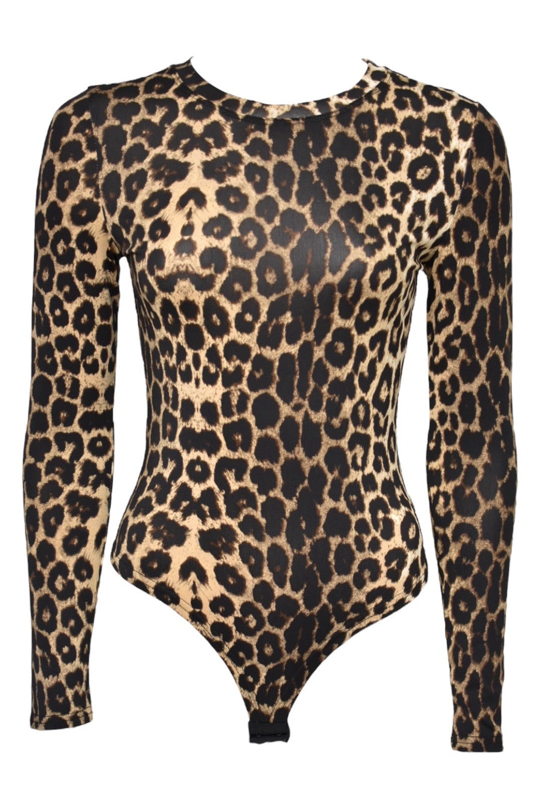 Leopard Print Long Sleeve Bodysuit