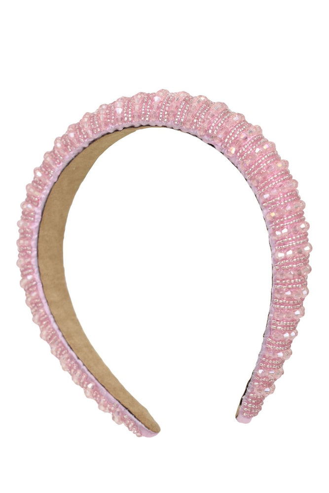 Light Pink Beaded Hairband