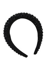 Black Beaded Hairband