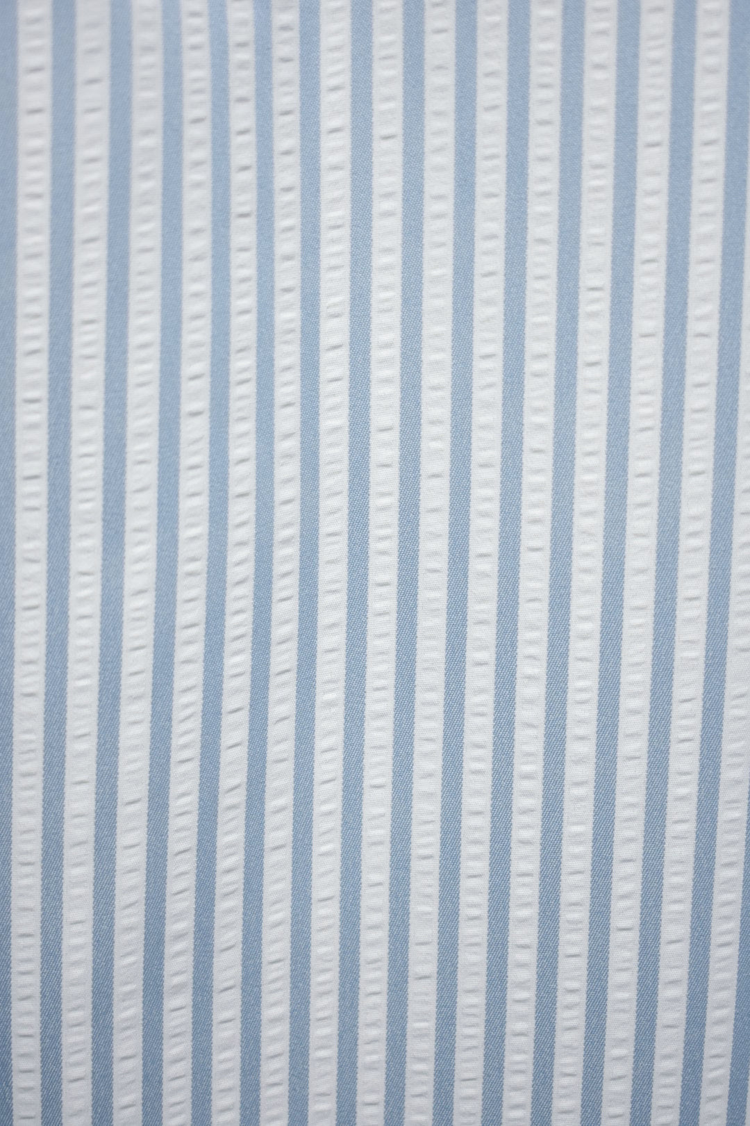 Blue & White Striped Wide Leg Trousers