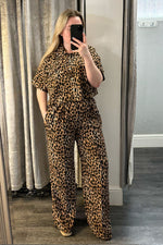 Leopard Print Trousers Co-ord