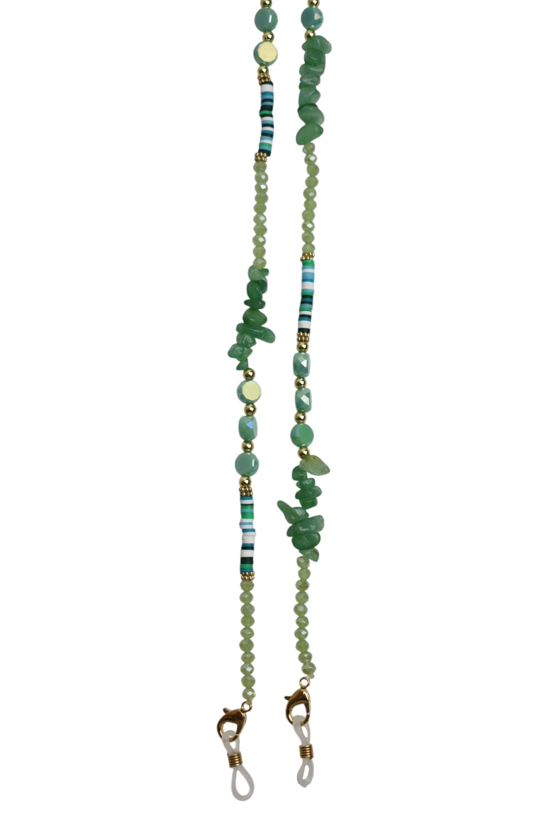 Green Crystal & Beaded Sunglasses Chain