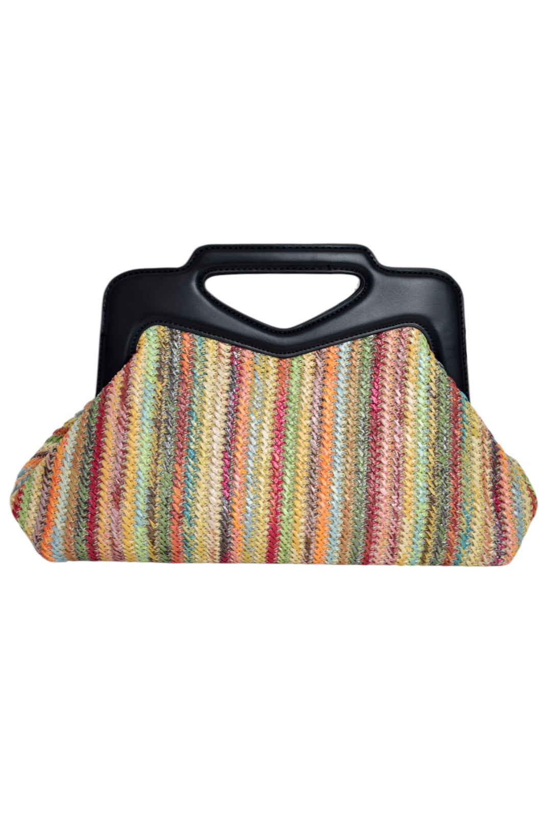 Black & Woven Multi Stripe Grab Bag