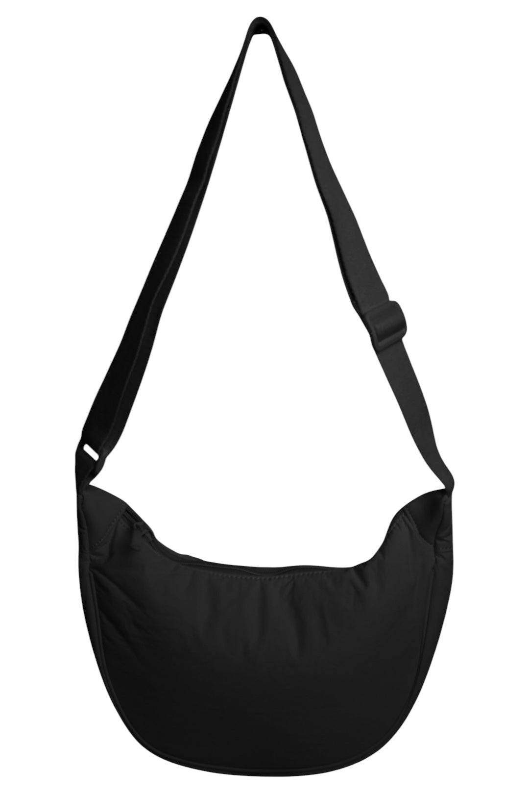 Black Small Half Moon Cross Body Bag