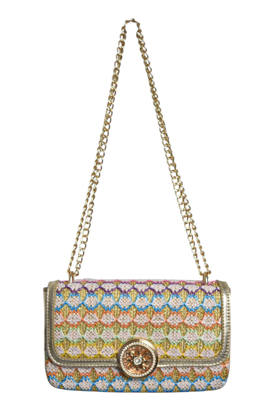 Gold & Pastels Cross Body Bag