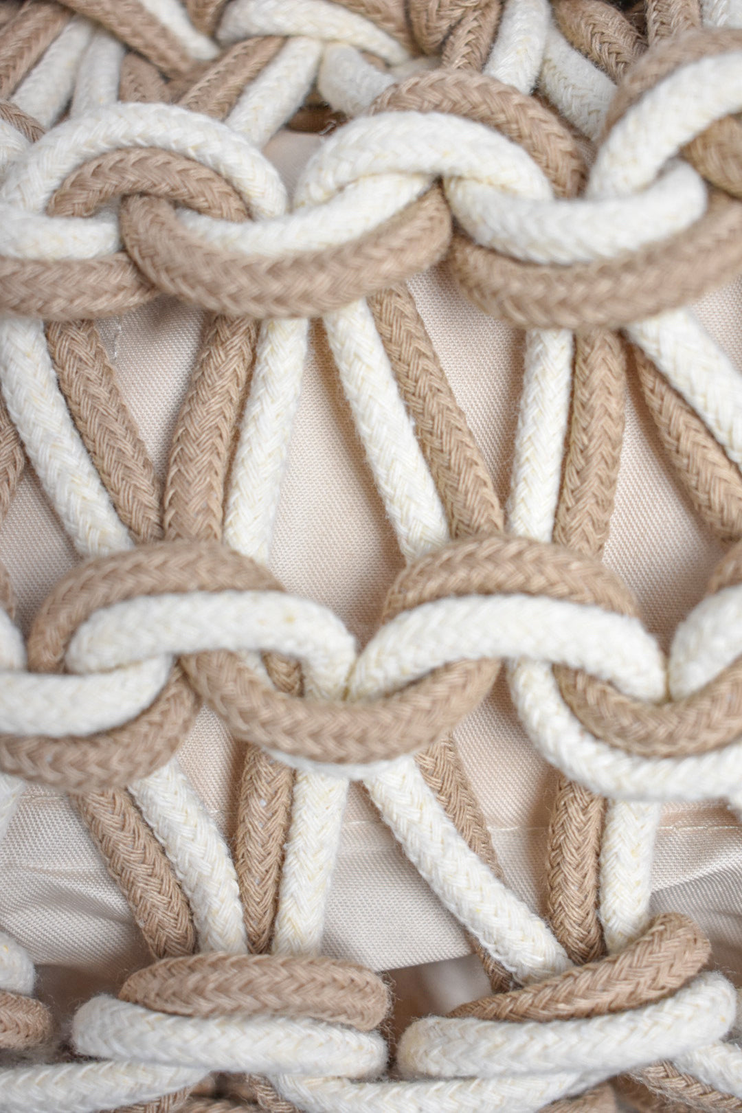 Cream & Taupe Chunky Crochet Grab Bag
