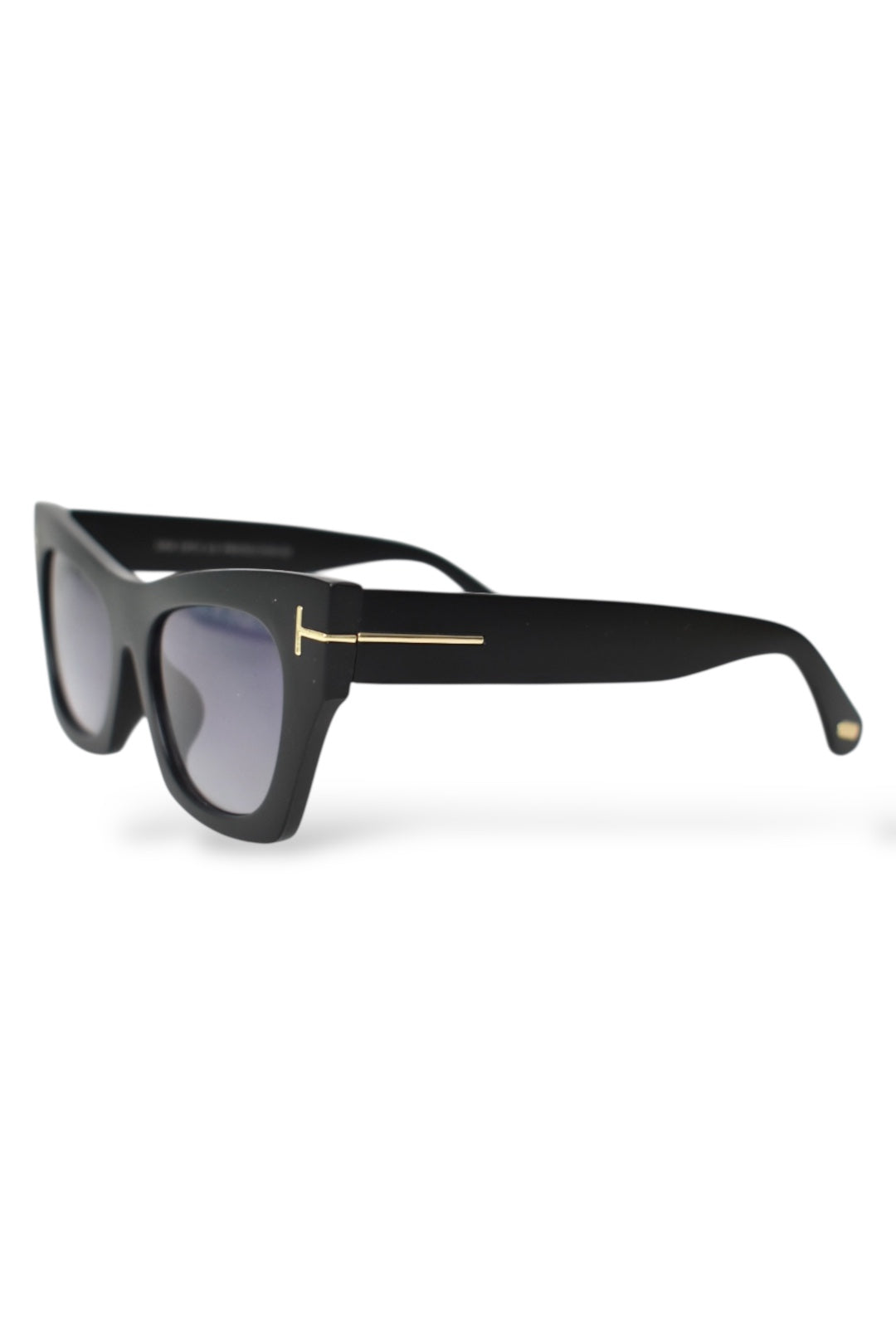 ST TROPEZ Matte Black Sunglasses 2