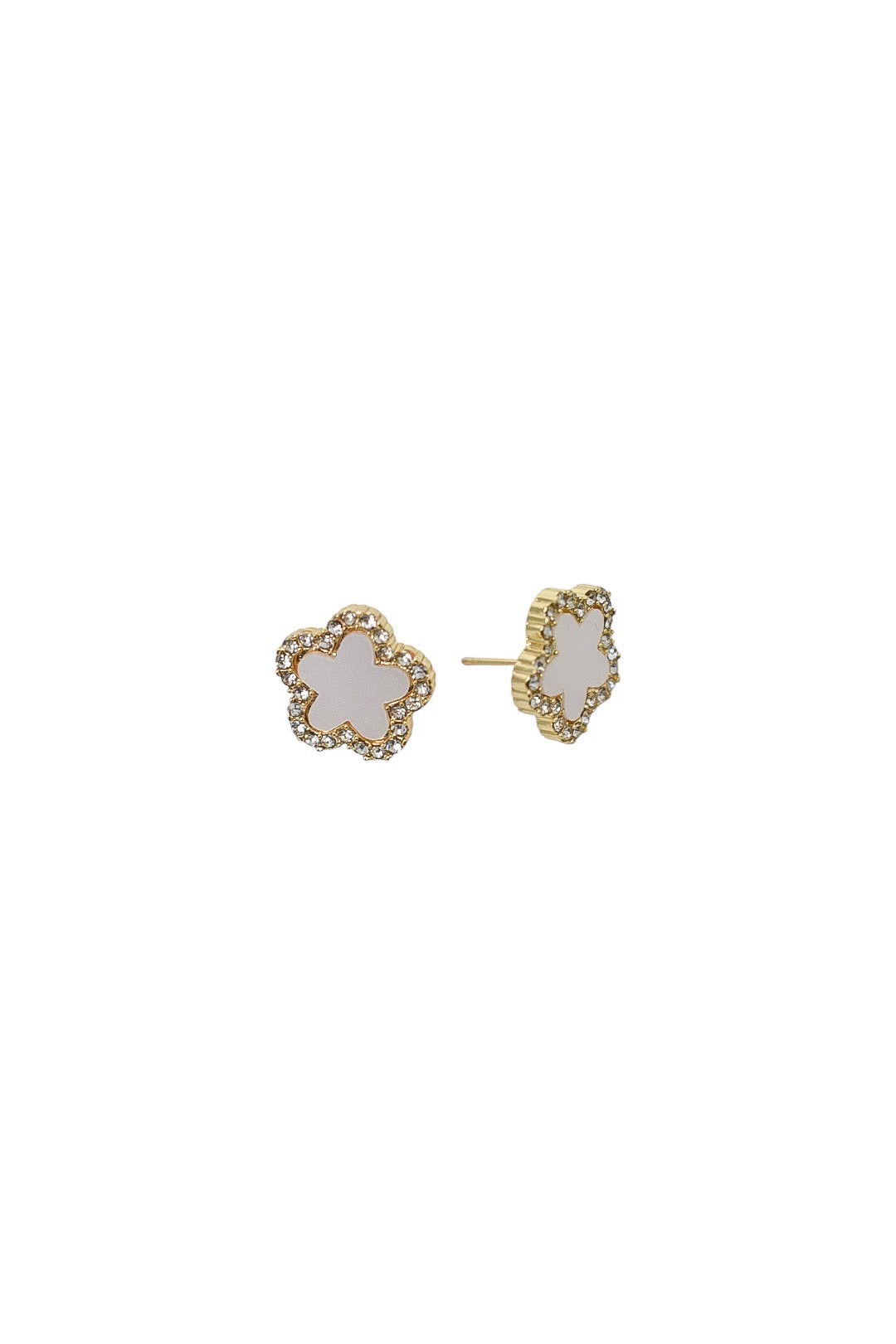 White Clover Set Earrings
