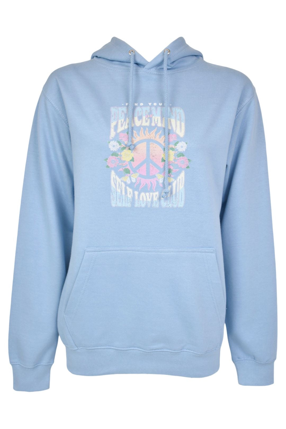 Womens Blue 'Self Love Club' Hoodie
