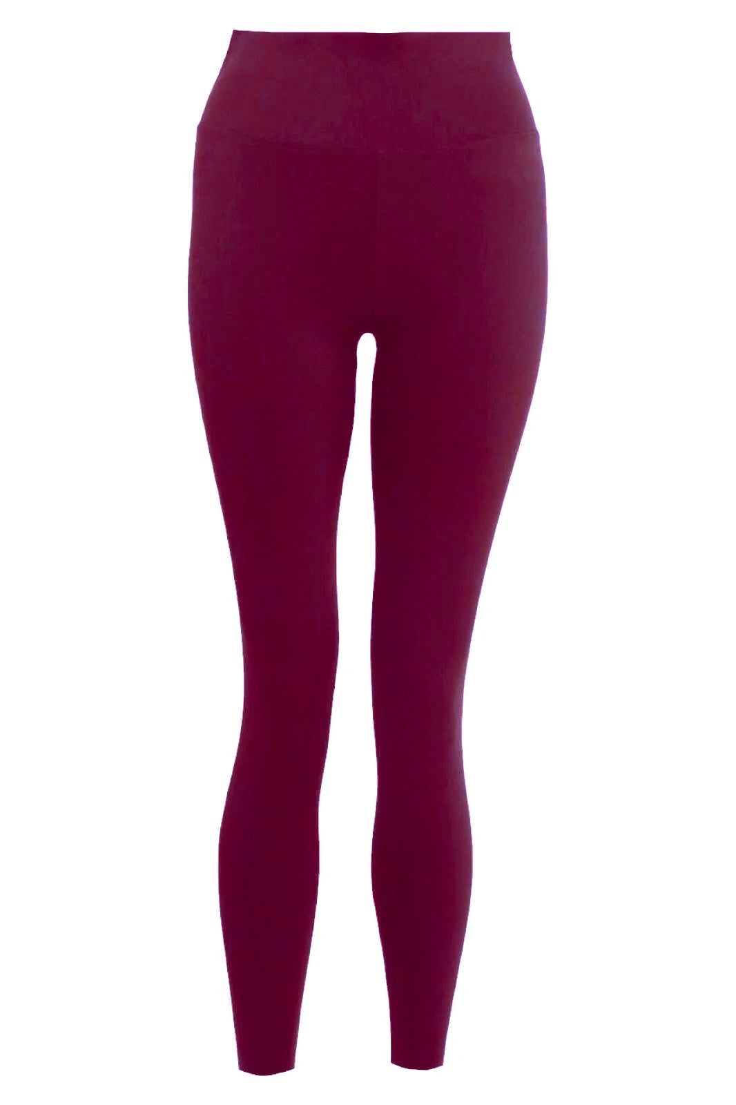 Womens Burgundy Active High Waist Leggings