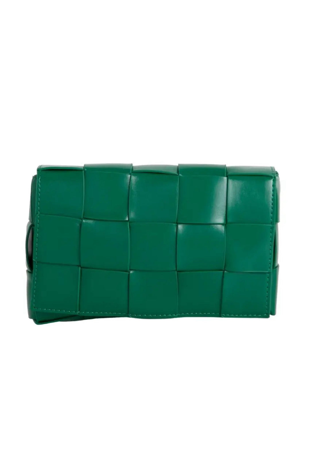 Green Woven Cross Body Bag