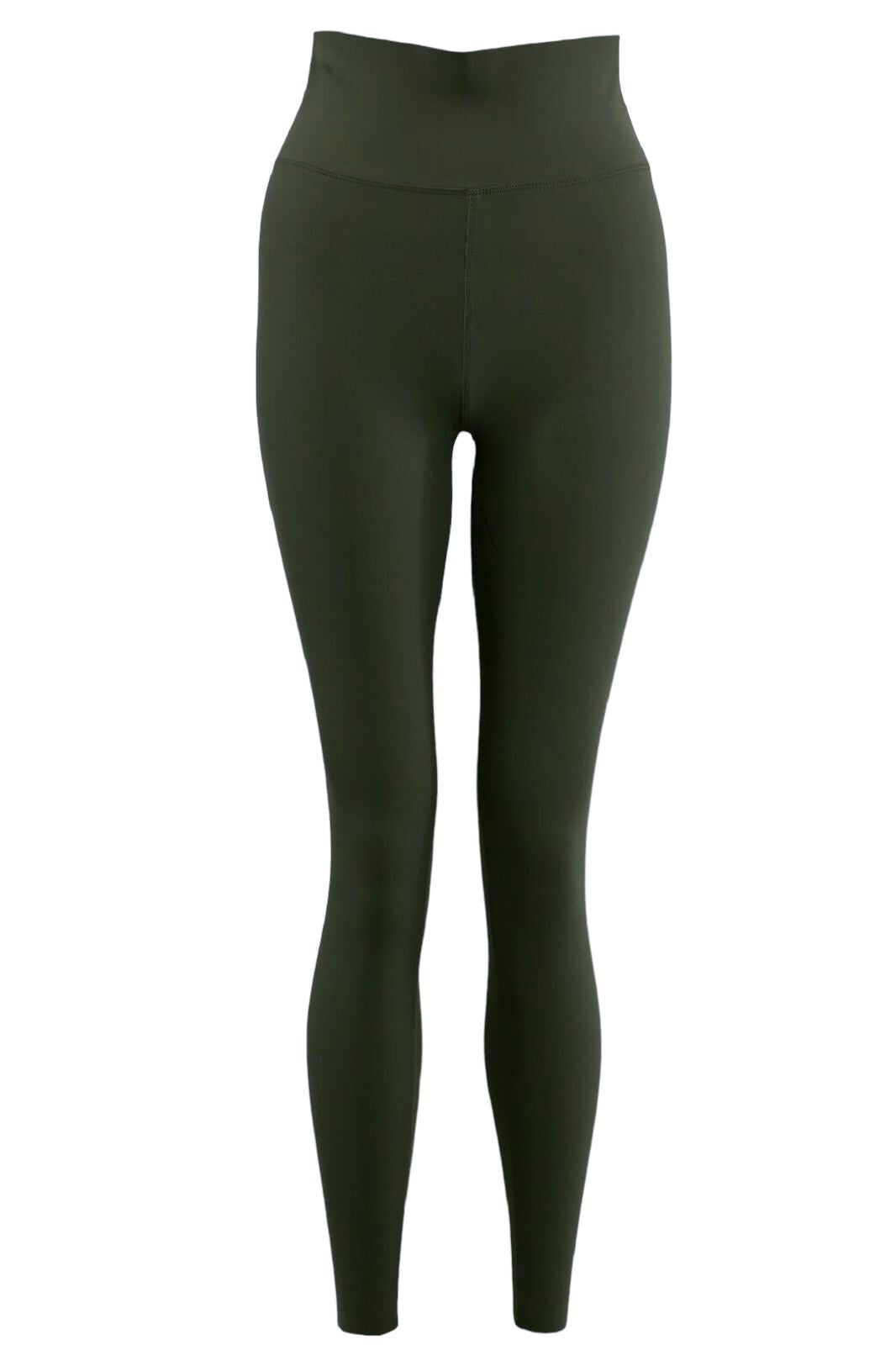 Womens Khaki High Waisted Active Leggings