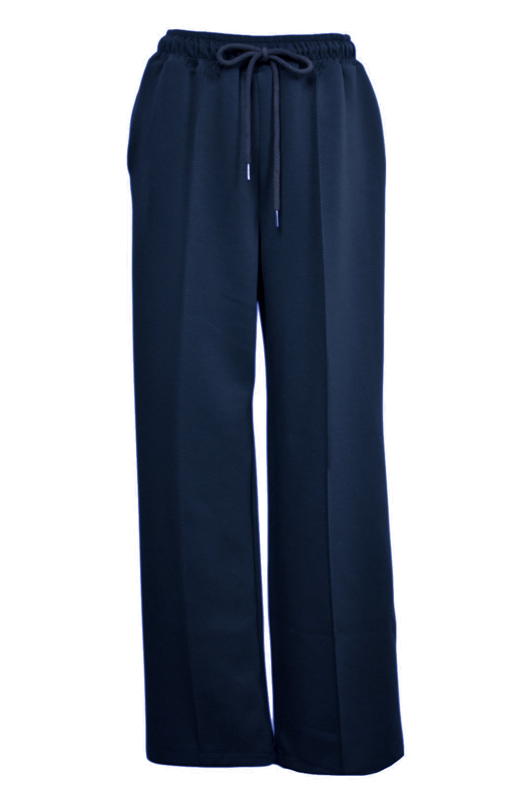 Womens Navy Wide Leg Joggers