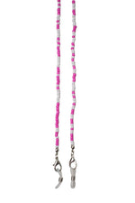 Pink & White Beaded Sunglasses Chain