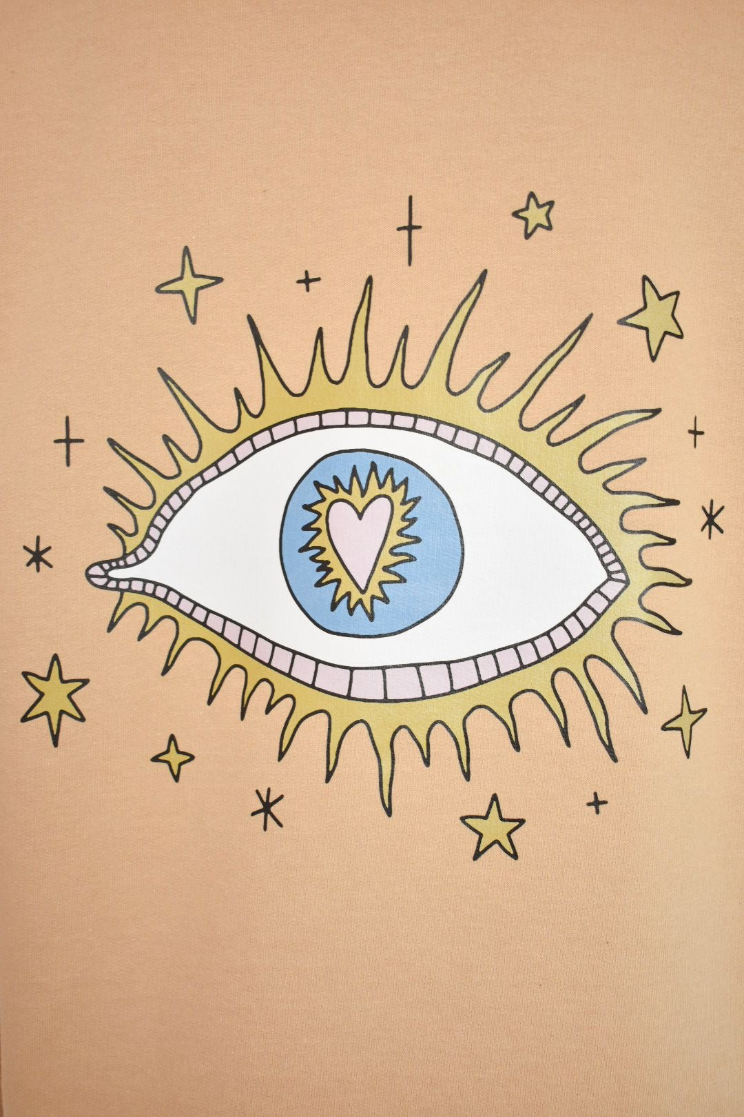 Womens Nude Starry Eye Hoodie Design