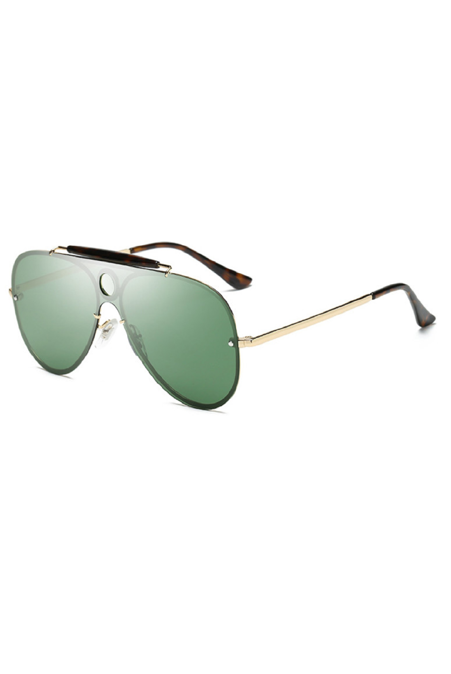 Womens SEVILLE Green Sunglasses