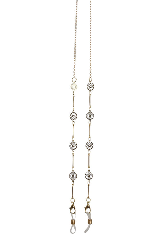 Gold Filigree Design Sunglasses Chain