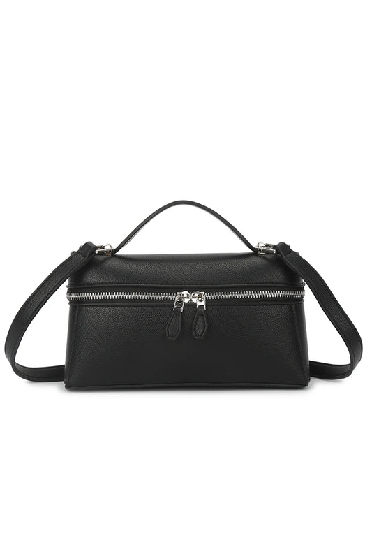 Black Zipped Mini Vanity Bag