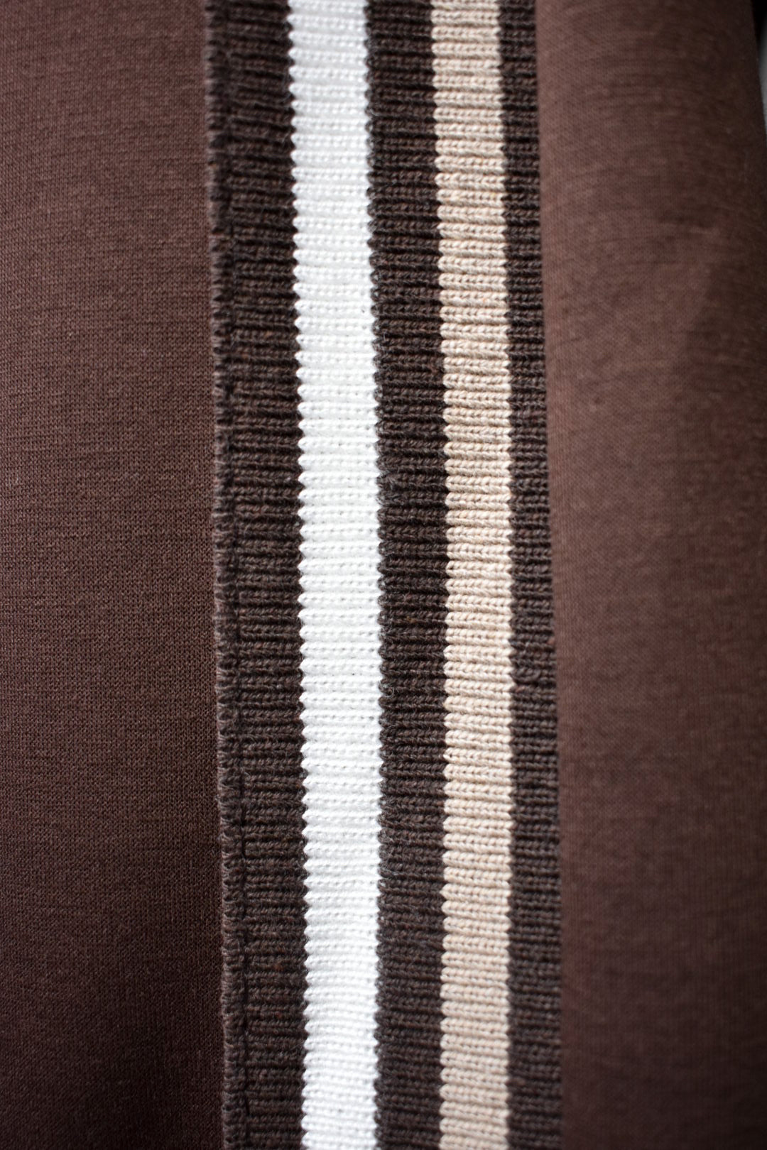 Brown & Brown Strip Zip Up Jacket Loungesuit