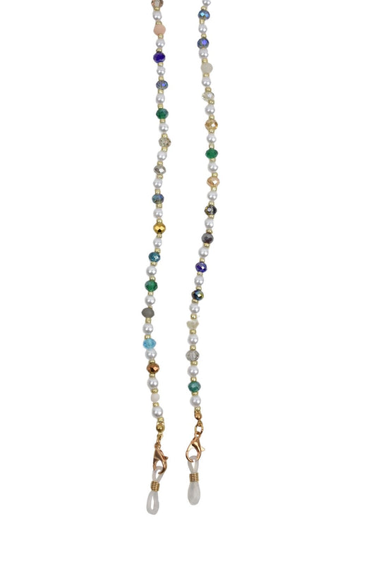 Gold Multi Bead & Pearl Sunglasses Chain