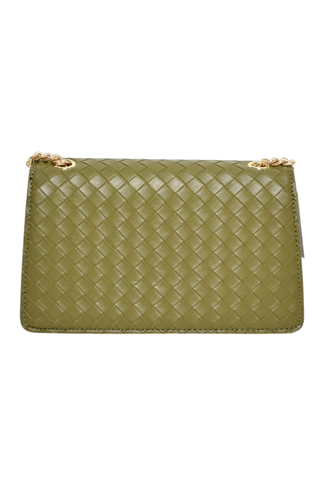 Khaki Woven Mini Cross Body Bag