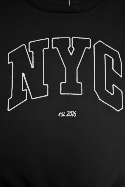 Black NYC Sweatshirt Logo