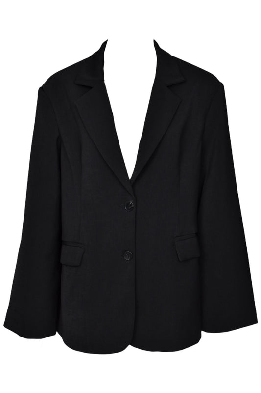 Black Single Breasted Oversized Blazer