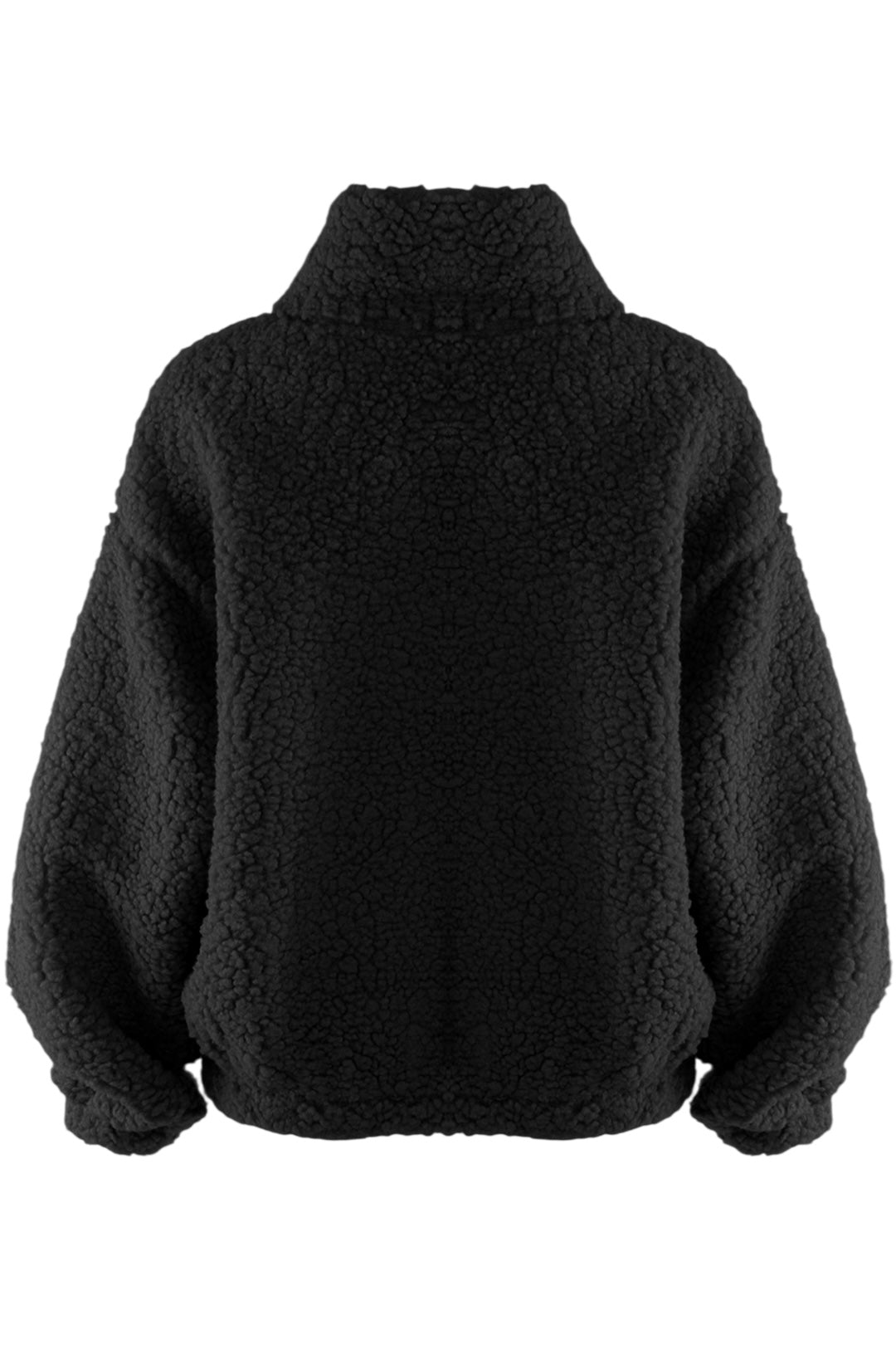 Black Zip Up Teddy Fleece