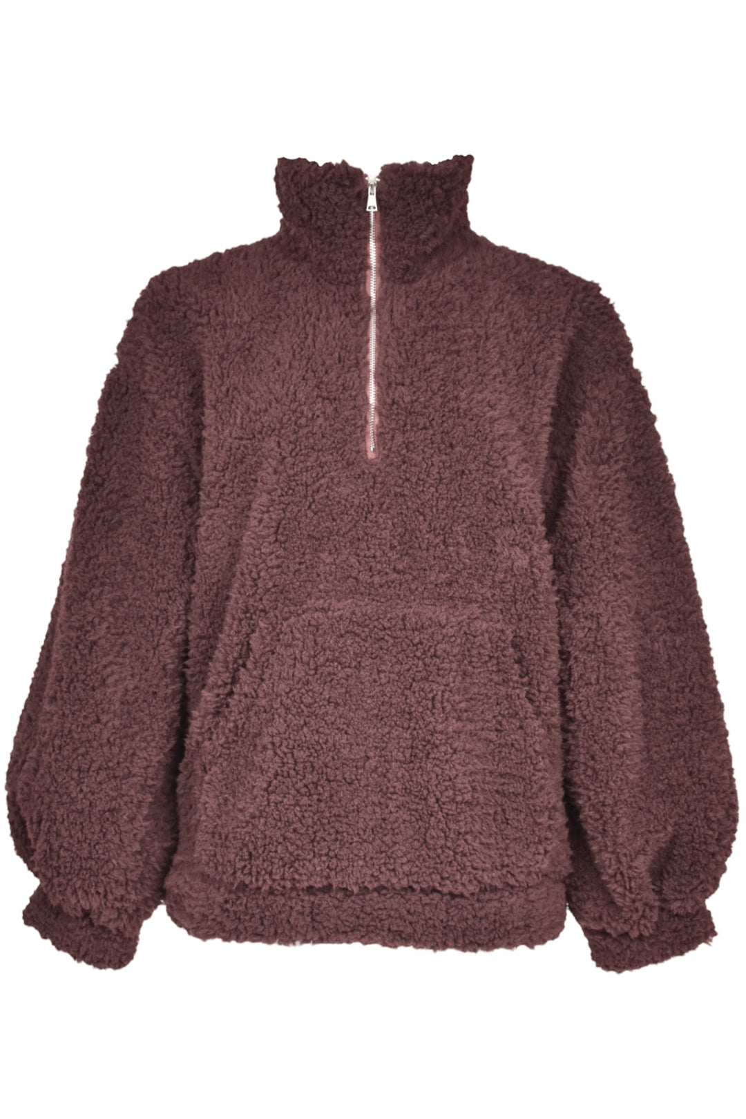 Brown Quarter Zip Fleece
