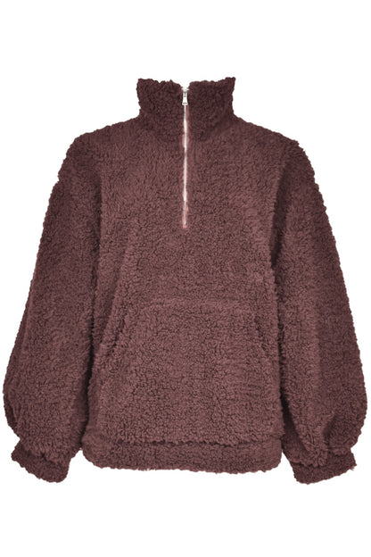 Brown Quarter Zip Fleece