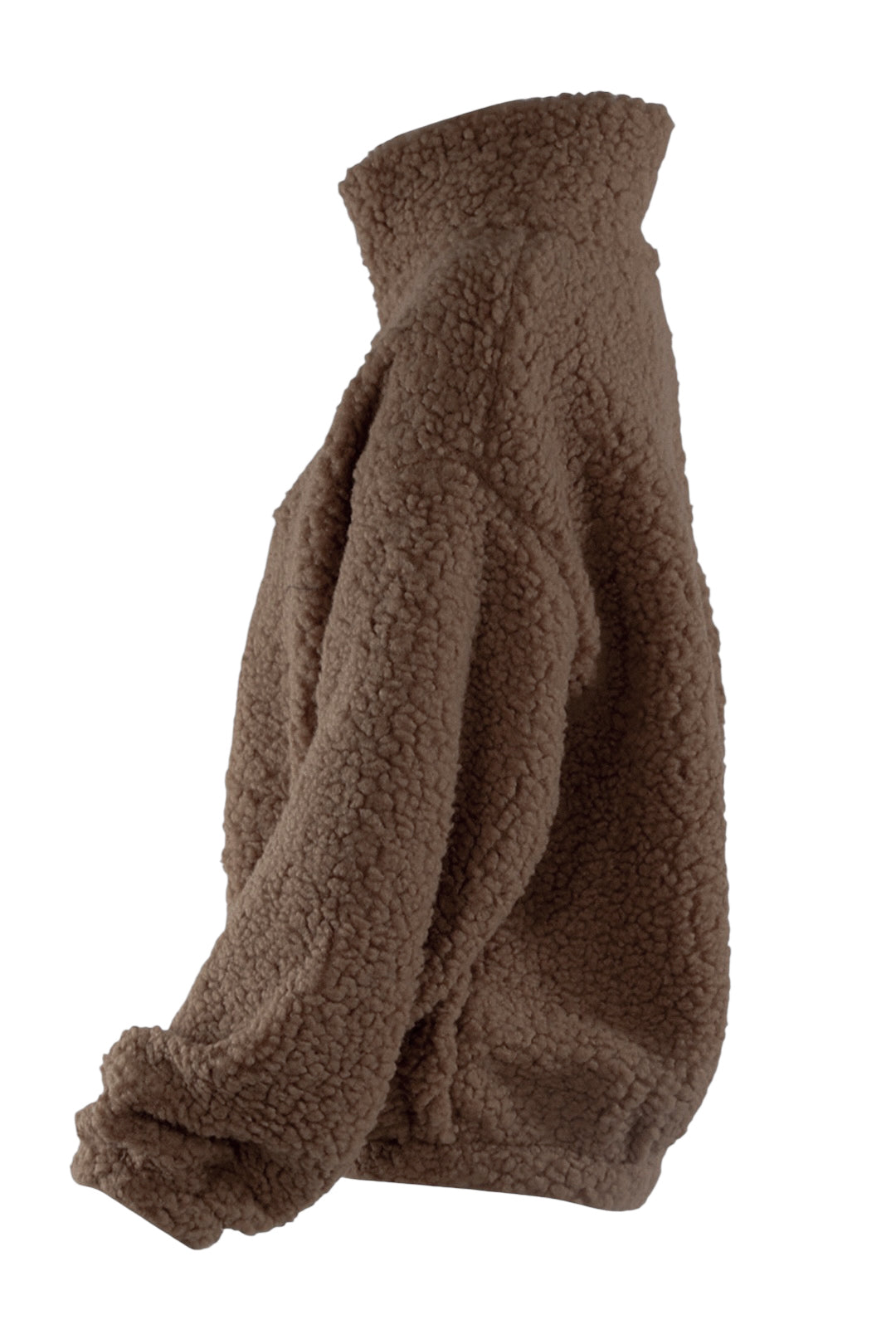 Brown Zip Up Teddy Fleece