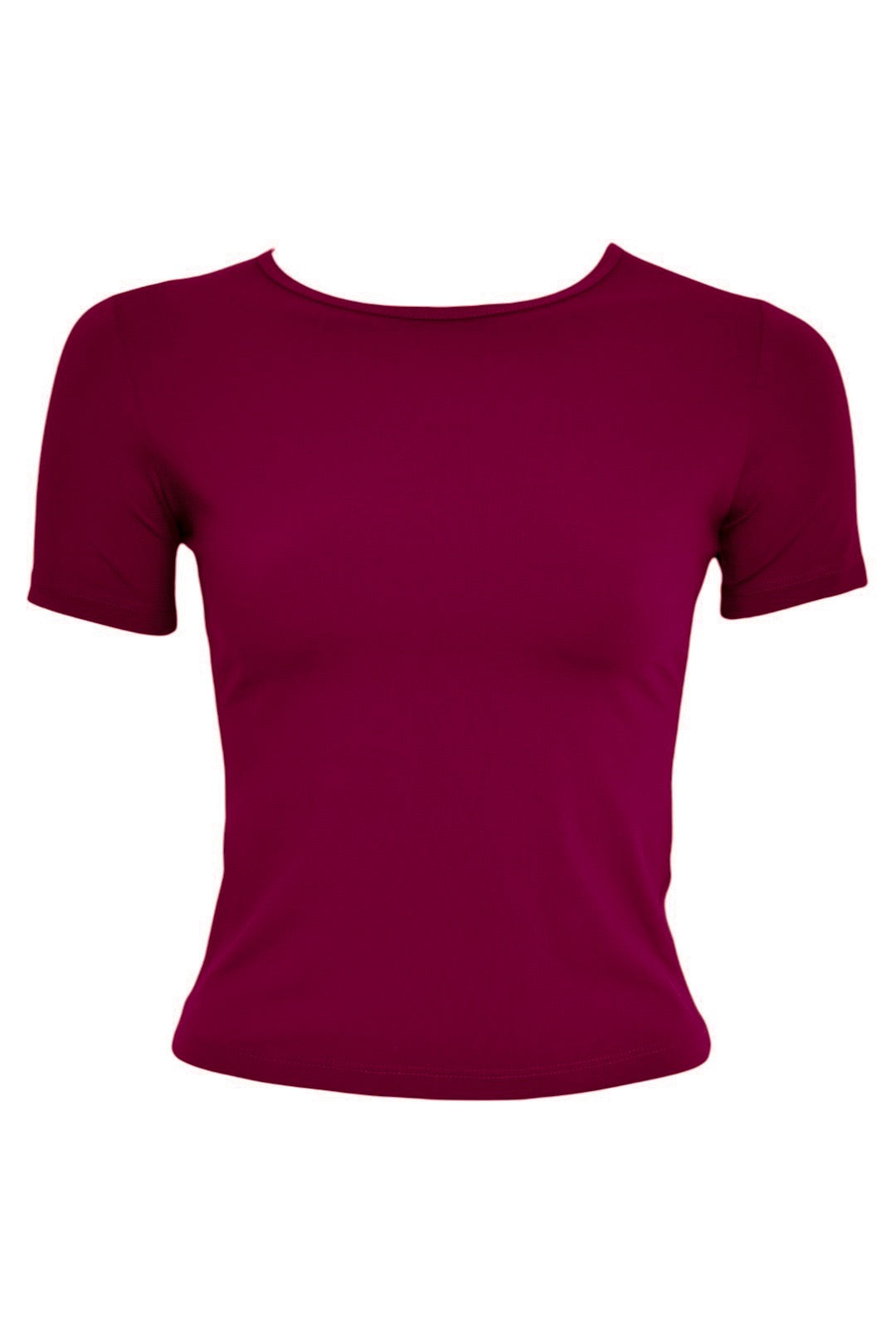 Burgundy Active Short Sleeve Top 