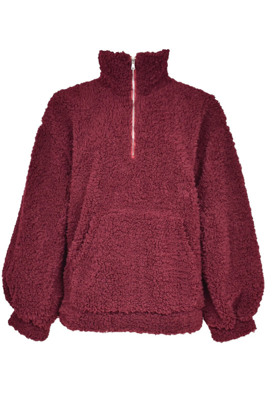 Burgundy Quarter Zip Fleece
