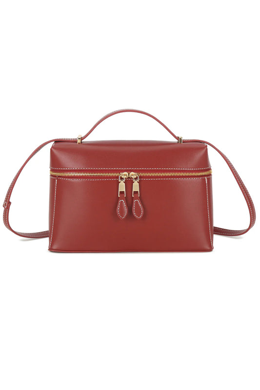 Burgundy Vanity Cross Body Bag