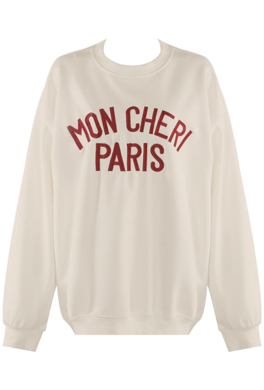 Cream Mon Cheri Sweatshirt