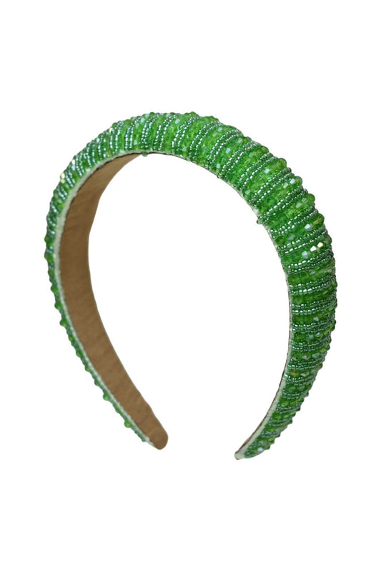 Green Beaded Hairband