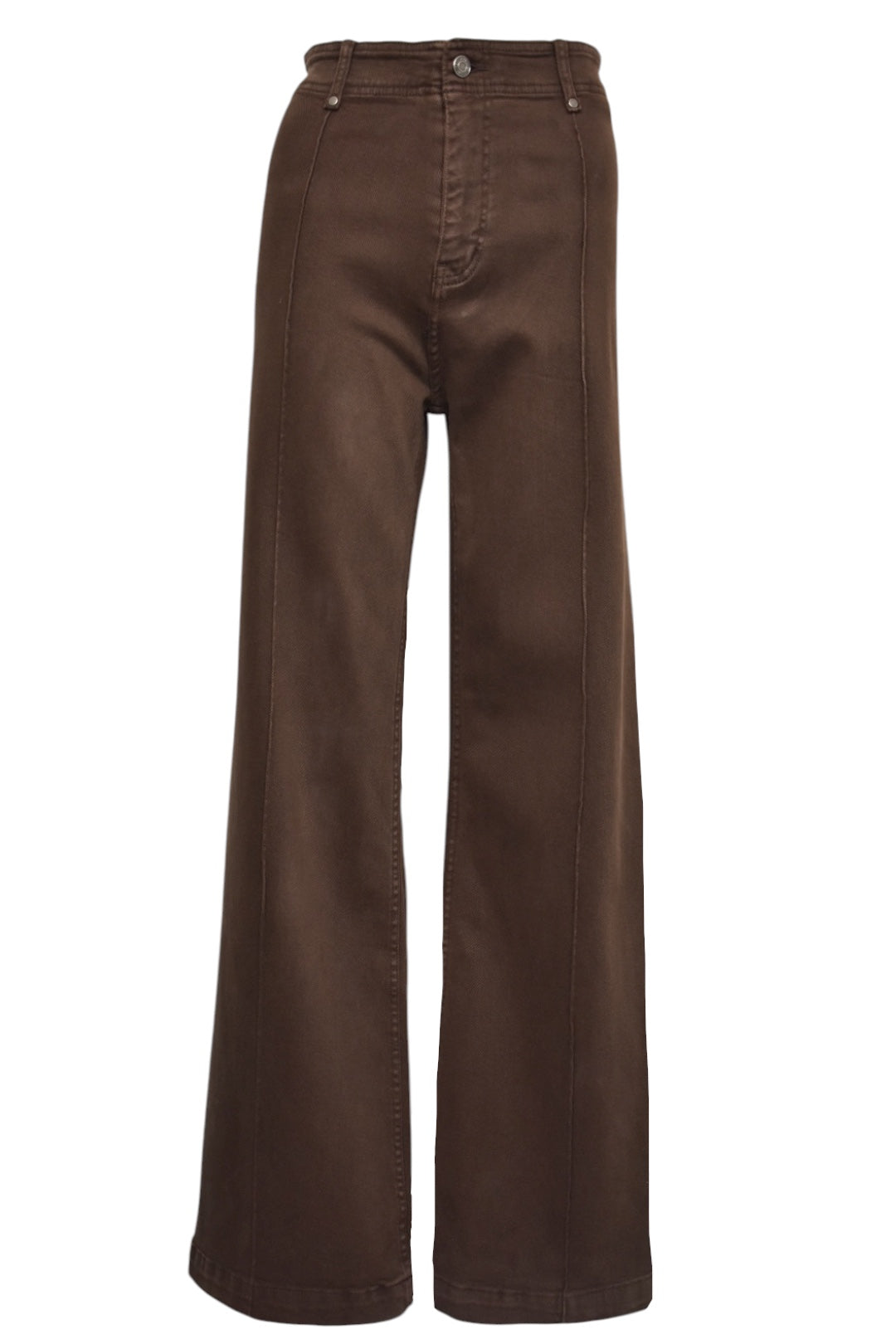 Brown Wide Leg Jeans