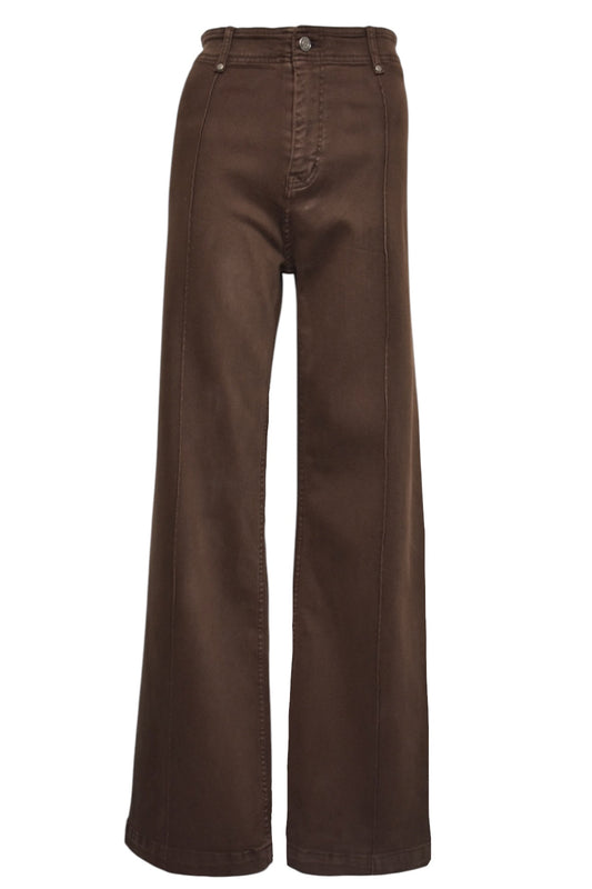 Brown Wide Leg Jeans