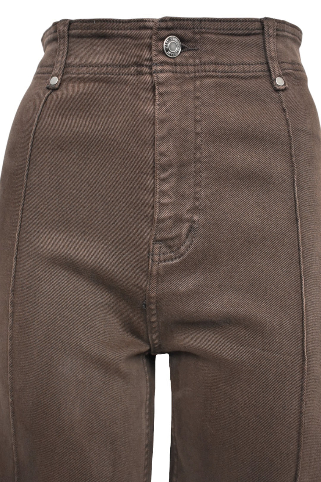 Brown Wide Leg Jeans