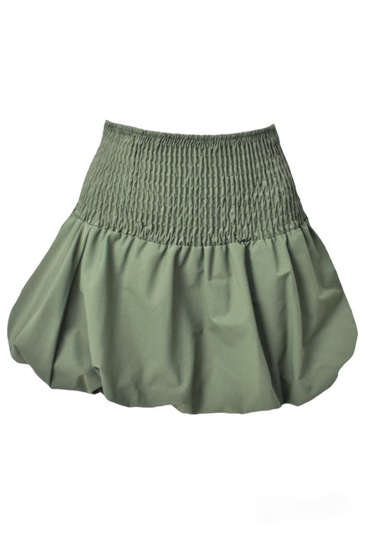 Khaki Puff Ball Skirt