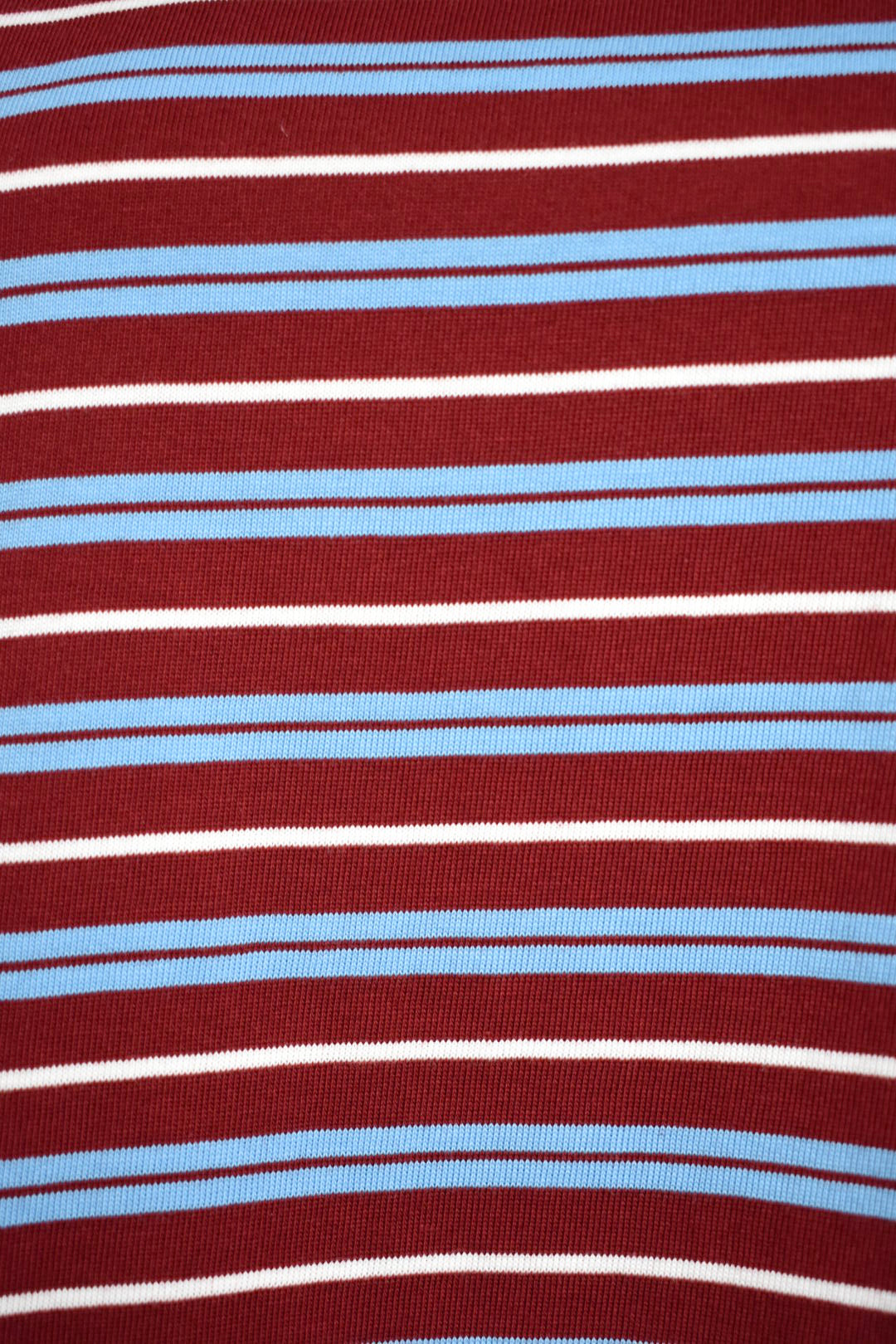 Burgundy & Blue Striped T-Shirt & Shorts Co-ord