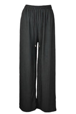 Black Crinkle Wide Leg Trousers – Jessie & Co.